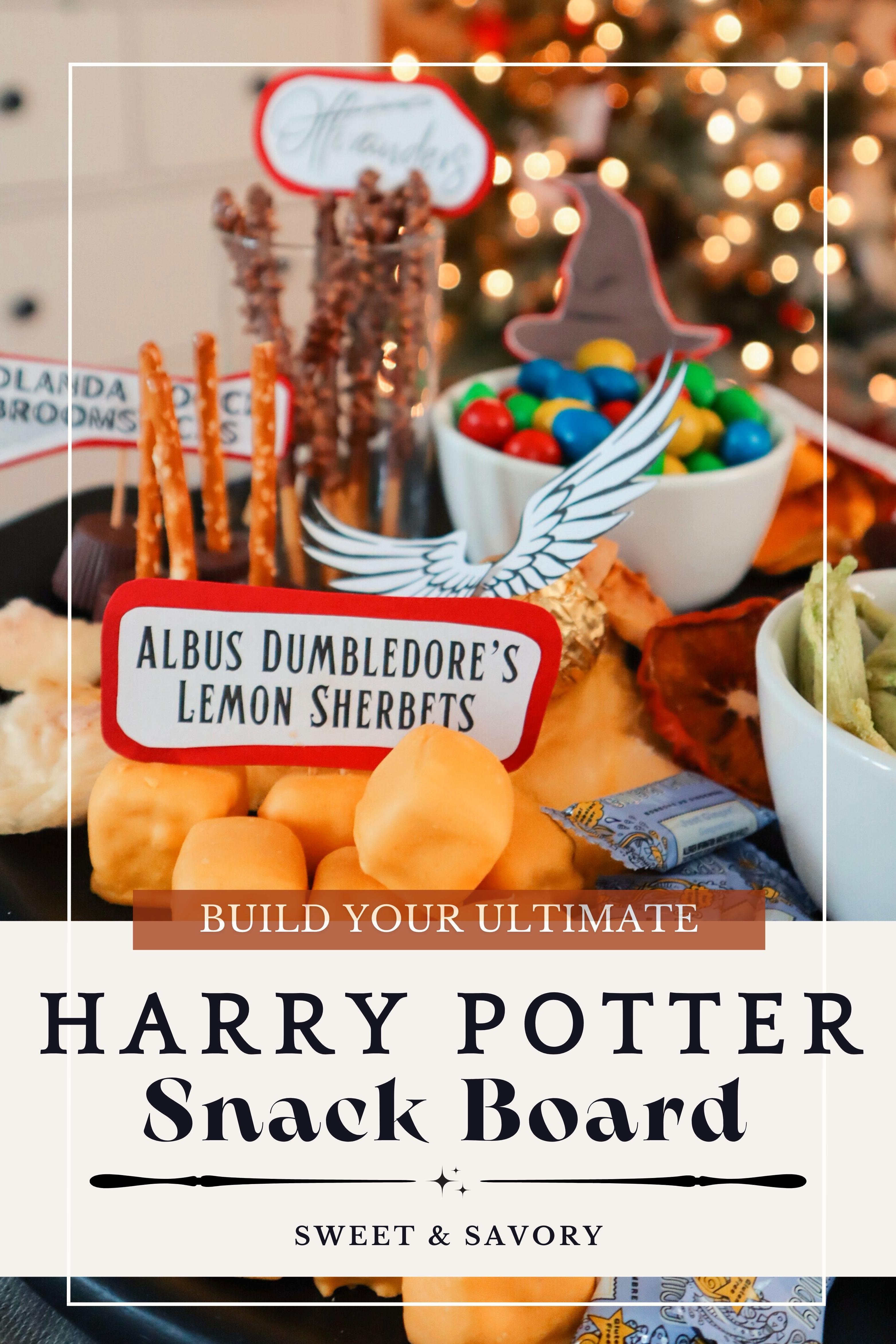 Harry Potter Snack Board (Sweet & Savory) + Free Printable